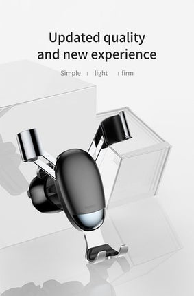 Baseus Gravity Car Phone Mount: Mini Automatic Air Vent Holder for iPhone 15/14, Samsung Galaxy, 3.5-6.8" Phones