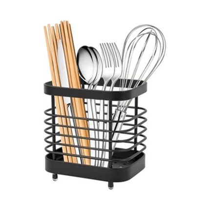 Stainless Steel Cutlery Holder, Kitchen Utensil Pot Drainer Caddy & Sink Tidy