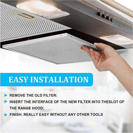 2PCS Metal Mesh Grease Filter for Cooker Hood, 320x260 mm