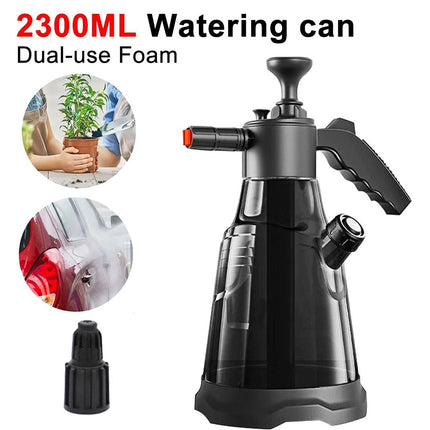 2.3L Pressure Sprayer Foam Cannon - Hand Pump Car Wash Soap Applicator with Heavy Duty Can