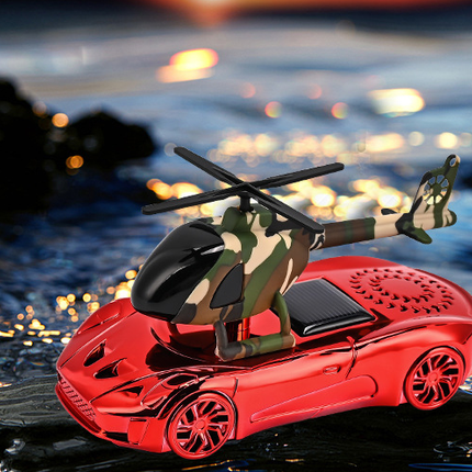 Solar Powered Rotating Car Air Freshener - Hanging Helicopter Ornament