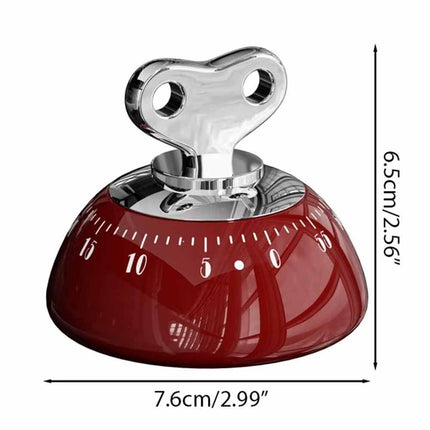 Manual Magnetic Kitchen Timer – 60 Minute Mechanical Countdown for Cooking