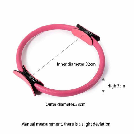 Pilates Ring Exercise Resistance Yoga Gym Magic Circle with Foam Grip