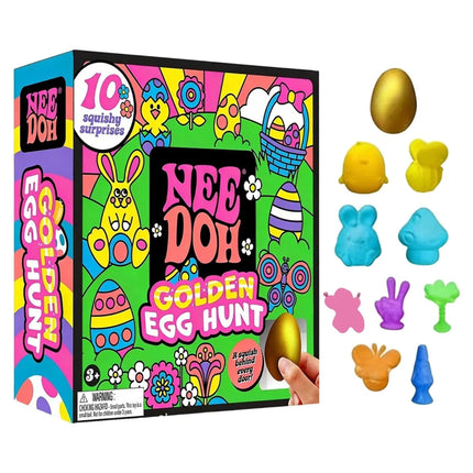 Easter Golden Egg Hunt Mystery 10 Squishy Surprises 4 Eggs Collectible Gift