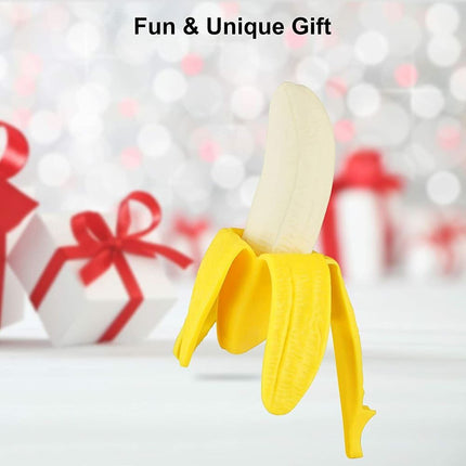 2 Pack Slow Rising Peeled Banana Squishy Toy, Soft Simulation Stress Relief Fidget
