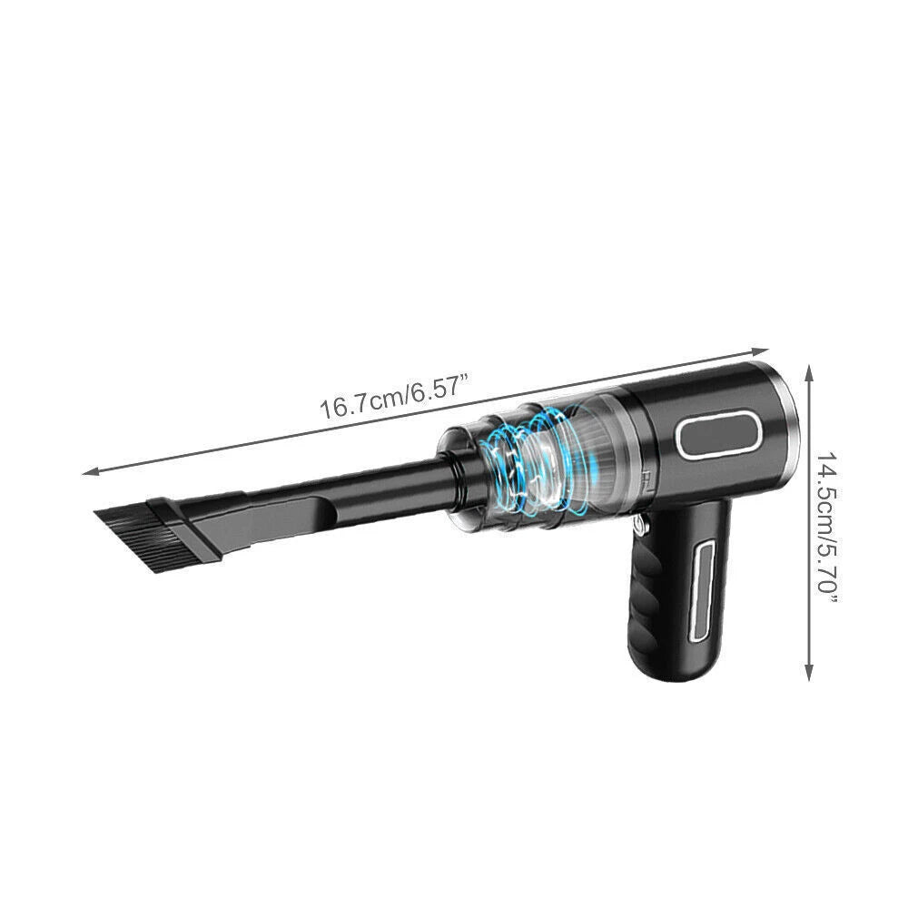 120W Cordless Handheld Vacuum Cleaner, Strong Suction for Car and Home Use