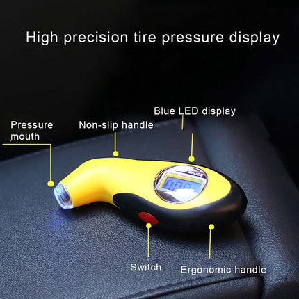 Digital Tire Pressure Gauge | Precision PSI Meter for Car, Bike & Truck | Backlit LCD