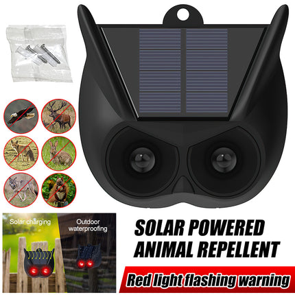 Solar Powered Animal Repeller Bird Cat Fox Dog Scarer Pest Control