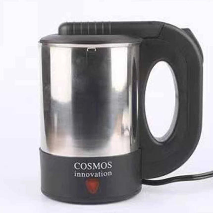 500ML Portable 12V Car Kettle for Travel | Fast Heating Water Boiler for Truck, RV & Cup Holder