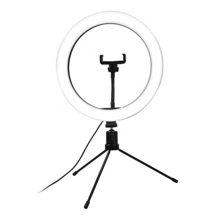 10" Ring Light with Desktop Tripod & Bluetooth Remote for Vlogging/Photography