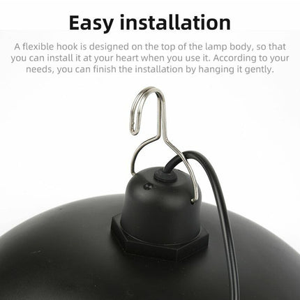 Solar Pendant Light Outdoor Hanging with Remote for Garden Yard Tent