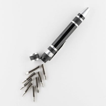 8-in-1 Magnetic Pen Screwdriver Set for Watch Glasses & Electronics Repair