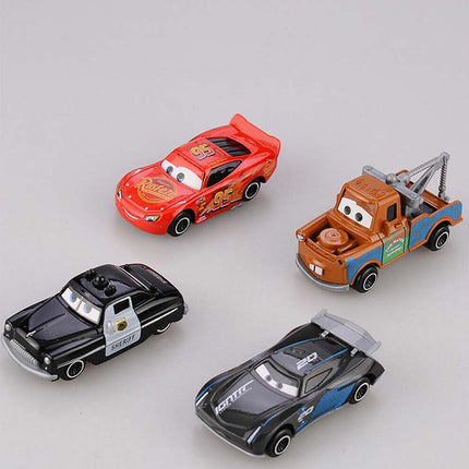 Pixar Cars DieCast Toy Collection - 6PCS Set with Lightning McQueen & Friends, Alloy Race Car Models for Kids Gift