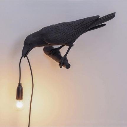 Resin Lucky Bird LED Lamp – Wall/Table/Night Light for Bedside Decor