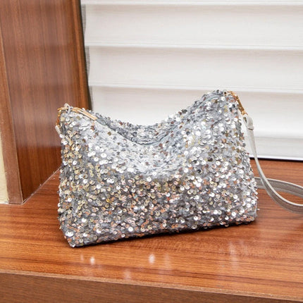 Sequin Evening Bag Clutch & Shoulder Purse for Women
