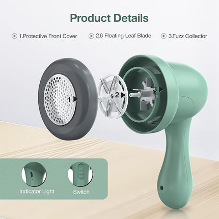 Portable Electric Lint Remover – USB Fabric Fuzz Shaver for Clothes & Debobbler