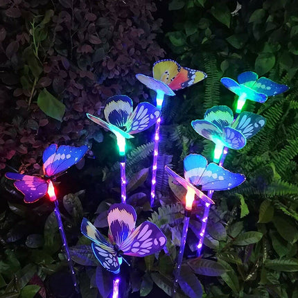 3PCS Solar Butterfly LED Stake Light – Waterproof for Garden & Lawn