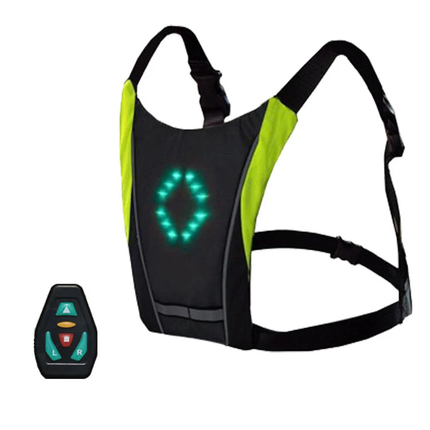 Wireless LED Signal Vest & Backpack with Remote Control for Safety