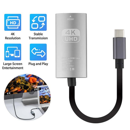 USB-C to HDMI Adapter 4K 60Hz for Laptop, Tablet, TV