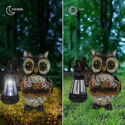 Solar Owl Garden Lamp – Patio & Indoor Welcome Decor Gift