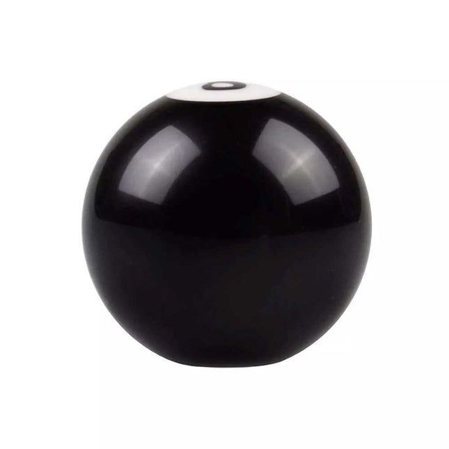 8-Ball Pool Billiard Shift Knob with Brass Inserts - Universal Manual Gear Stick for Most Cars