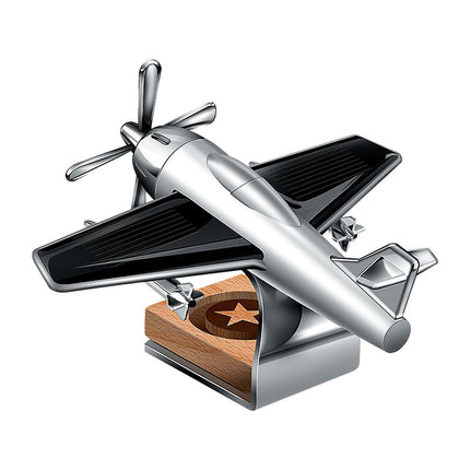 Solar Powered Car Perfume Diffuser - Automatic Rotating Air Freshener with Gift Box, Decorative Dashboard Decor