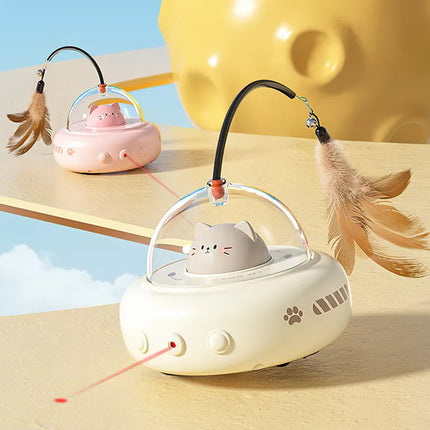 Automatic Smart Interactive LED Laser Teasing Cat Toy for Indoor Pets