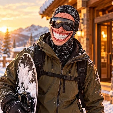 3D Funny Face Balaclava Ski Mask for Winter Outdoor Cover