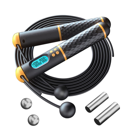 2 in 1 Jump Rope with Digital Counter & Calorie Count – Cordless Skipping Rope