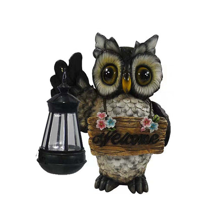 Solar Owl Garden Lamp – Patio & Indoor Welcome Decor Gift