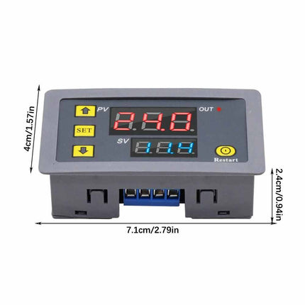 DC 12V 24V Digital Adjustable Cycle Timer Delay Relay Control Switch