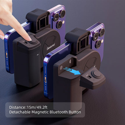 Universal Bluetooth Camera Grip Selfie Shutter Stabilizer for Smartphones
