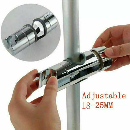 Adjustable Shower Riser Rail Holder & Hose Slider Clamp