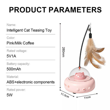 Automatic Smart Interactive LED Laser Teasing Cat Toy for Indoor Pets