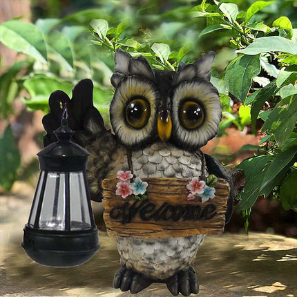 Solar Owl Garden Lamp – Patio & Indoor Welcome Decor Gift