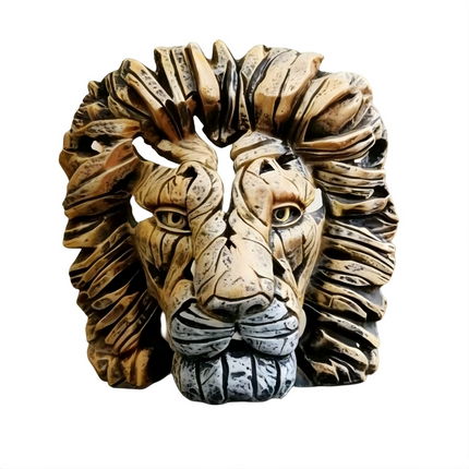 Resin Lion Head Sculpture, Modern Home Decor Ornament, Animal Table Display Gift