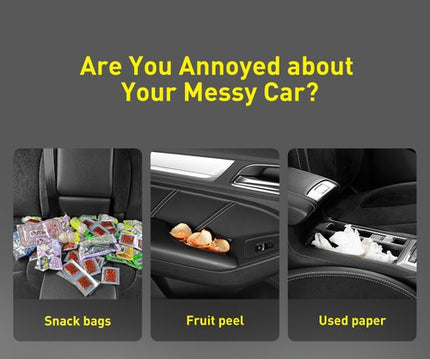 Car Organizer Backseat Storage Bag Trash Bin with 40 Bags
