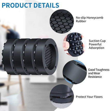 4Pcs Anti-Vibration Washing Machine Support Mat Feet Pads