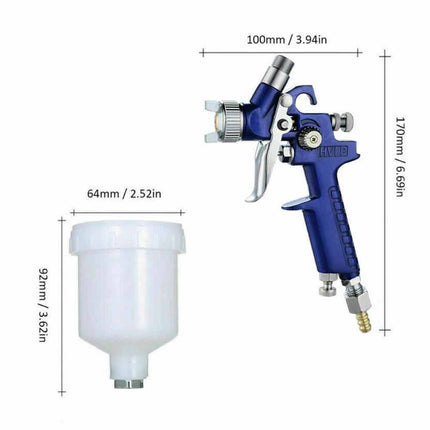 Mini HVLP Air Spray Gun | for Automotive Touch-Up Paint & Spot Repair | Car Detailing Tool