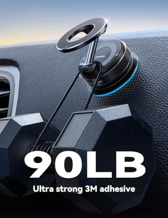 MagSafe Magnetic Car Mount 360° Suction Cup Holder for iPhone & Android