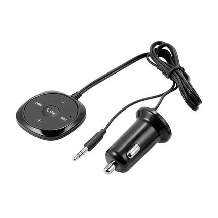 Bluetooth Car Adapter for Aux - 5.0 Receiver with USB Charger, Hands-Free Car Kit