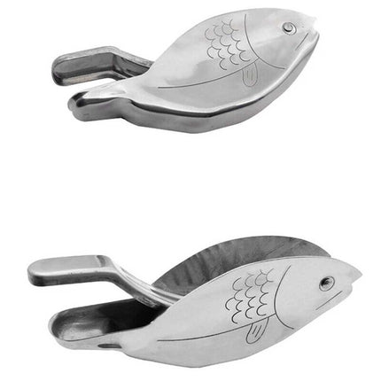 Fish-Shaped Stainless Steel Manual Lemon Squeezer – Citrus Juicer for Lime & Lemon
