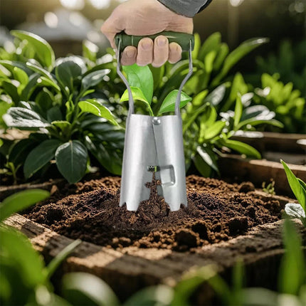 Hand Bulb Planter Garden Tool for Soil Insertion, Flower Sowing and Grass Planting