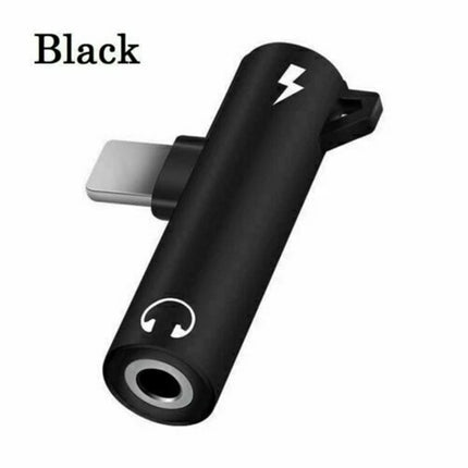 2-in-1 Audio Charger Adapter, 3.5mm Aux + Charge for iPhone 14-11