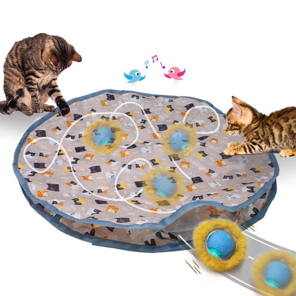 Interactive Chirping Hide & Seek Ball for Smart Cats