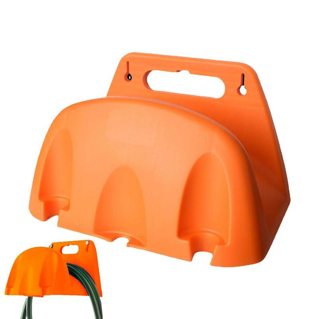 2Pcs Wall Mounted Garden Hose Hanger Reel Holder Storage for Fence