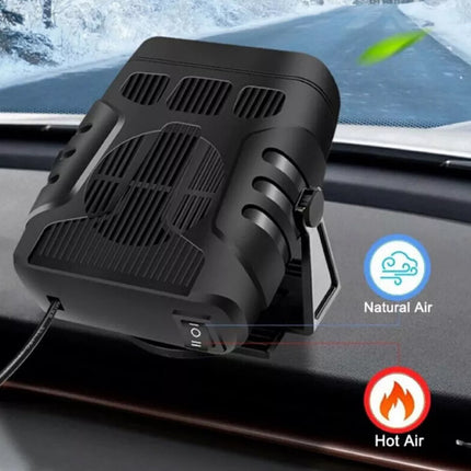 24V Portable Car Heater – 200W Fast Defroster & Demister for Windscreen, Dual-Mode Warm Air Fan for Trucks/Vans