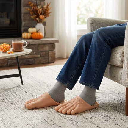 Giant Foot Slippers Costume Props with Non-Slip Soles Universal Size