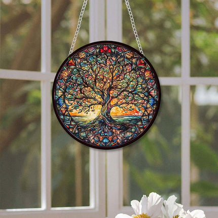 Tree of Life 3Pack Acrylic Hanging Wall Art – Indoor & Outdoor Garden Decor