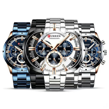 Men's Military Sport Silicone Watch with Calendar for Boys